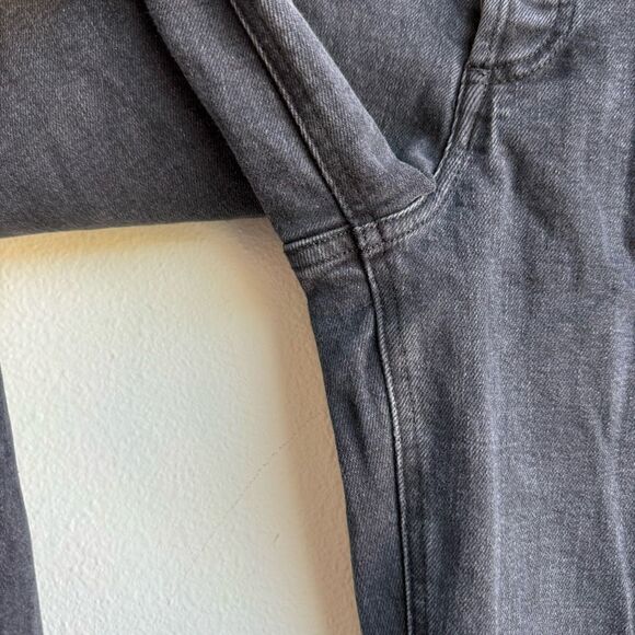Aritzia Denim Forum The Arlo Hi-Rise Straight Jean Black Eyeliner Size 28 LONG - Picture 5 of 11